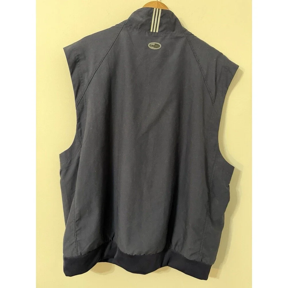 Y2K Adidas Men’s Navy 1/4 Zip ClimaShell XL Golf Vest- Wind Proof- 761580 AWV002